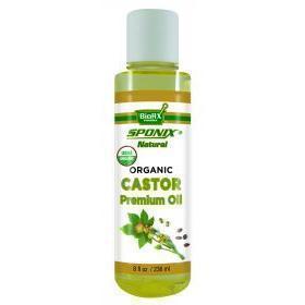 Best Castor Oil - Top 100% Pure Castor Oil for Skincare and Haircare - Premium Grade USDA Organic - 4 oz by Sponix
